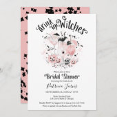 Niedliche Cocktails Halloween-Dusche Einladungen (Vorne/Hinten)