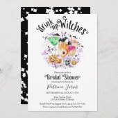 Niedliche Cocktails Halloween-Dusche Einladungen (Vorne/Hinten)