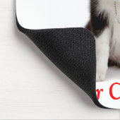 Niedliche Colliese an der Grenze Regel für Welpen- Mousepad (Ecke)