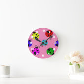 Niedliche Coloful Ladybugs Baby's Room Uhr (Zuhause)