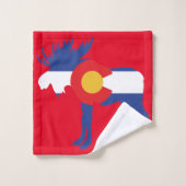 Niedliche Colorado Elche Badhandtuch Set (Waschlappen)