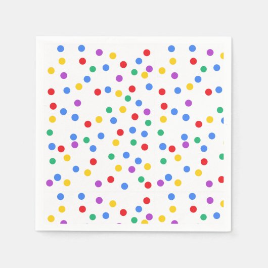 Niedliche Confetti Dots Serviette (Vorderseite)