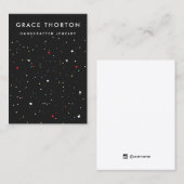 Niedliche Confetti Earring Juwelier Display Card Visitenkarte (Vorne/Hinten)