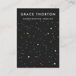 Niedliche Confetti Earring Juwelier Display Card Visitenkarte