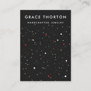 Niedliche Confetti Earring Juwelier Display Card Visitenkarte