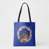 Niedliche Connecticut-Vögel mit Mirabilis Tasche (Vorderseite)