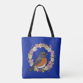 Niedliche Connecticut-Vögel mit Mirabilis Tasche (Rückseite)