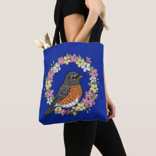 Niedliche Connecticut-Vögel mit Mirabilis Tasche