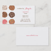 Niedliche Cookies Business Bakery Business Card Visitenkarte (Vorne/Hinten)