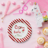 Niedliche Cookies für Santa Aquarell Pappteller (Party)