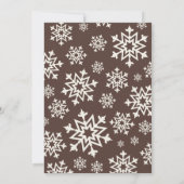 Niedliche Cookies & Kakaoweihnachtsgebäck Party Einladung (Rückseite)