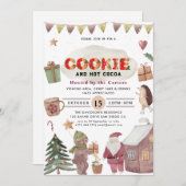 Niedliche Cookies und Einladung zur Kakaofeier (Vorne/Hinten)