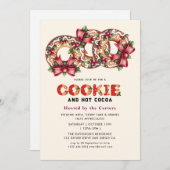 Niedliche Cookies und Einladung zur Kakaofeier (Vorne/Hinten)