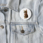 Niedliche Coole Katze Button (Beispiel)
