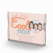 Niedliche Coole Mama Handschrift Muttertag Fotoblock (Rechts)