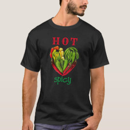 Niedliche coole, würzige Rot-Grün-Chili Paprikasch T-Shirt