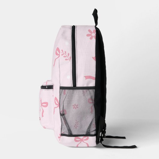 Niedliche Coquette Bogen und Blüten Individuelle N Bedruckter Rucksack (Rechts)