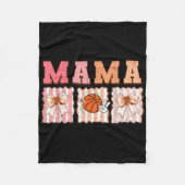 Niedliche Coquette Bow Game Day Basketball Mama Fü Fleecedecke (Vorderseite)