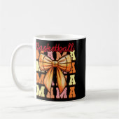 Niedliche Coquette Bow Game Day Basketball Mama Fü Kaffeetasse (Links)