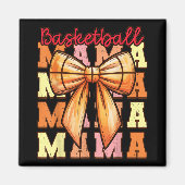 Niedliche Coquette Bow Game Day Basketball Mama Fü Magnet (Vorne)