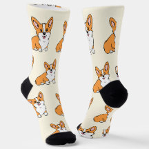 Niedliche Corgi Dog Muster Socken