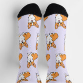 Niedliche Corgi Dog Muster Socken (Oben)