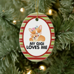 Niedliche Corgi-Hunde - Meine Gigi-Lieben Keramik Ornament
