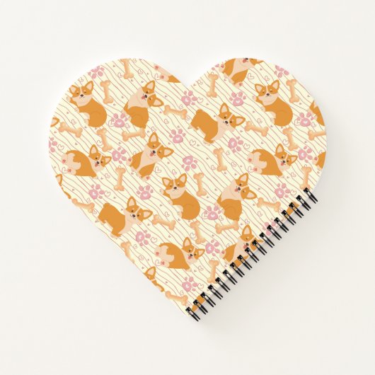 Niedliche Corgi-Hunde Notizblock (Rückseite)