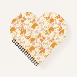 Niedliche Corgi-Hunde Notizblock