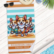 Niedliche Corgi Hunde Sommerferien