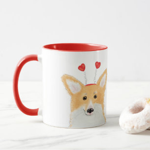 Niedliche Corgi 'I Liebe you more than sauss' rote Tasse