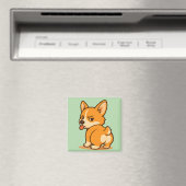 Niedliche Corgi Kitchen Decormagnete | Playful Dog Magnet (In Situ (Geschirrspüler))