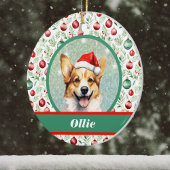 Niedliche Corgi Kunst, Dichtung und Musik Keramik Ornament