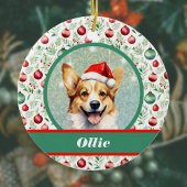 Niedliche Corgi Kunst, Dichtung und Musik Keramik Ornament