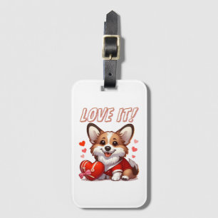 Niedliche Corgi-Liebe Gepäckanhänger