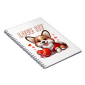 Niedliche Corgi-Liebe Notizblock (Rechte Seite)