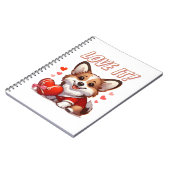 Niedliche Corgi-Liebe Notizblock (Linke Seite)