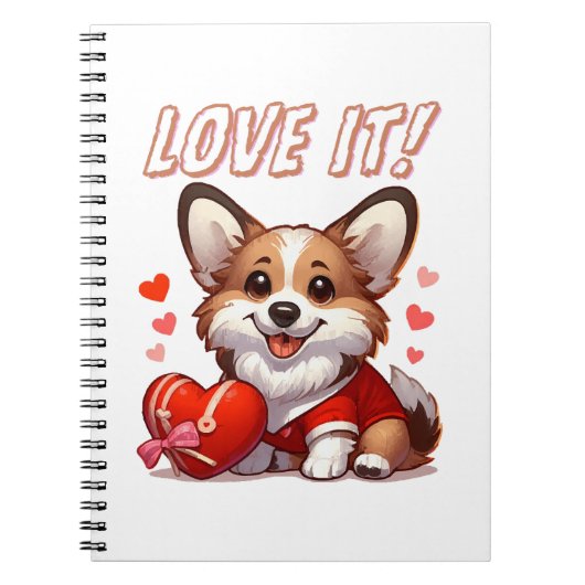 Niedliche Corgi-Liebe Notizblock (Vorderseite)