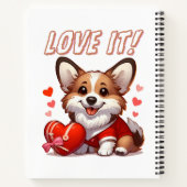 Niedliche Corgi-Liebe Notizblock (Rückseite)