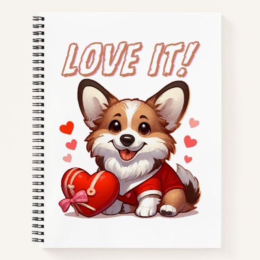 Niedliche Corgi-Liebe Notizblock (Vorderseite)
