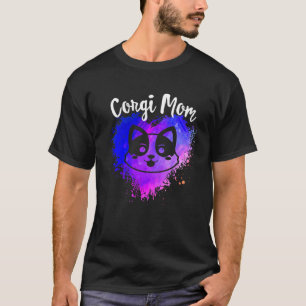 Niedliche Corgi Mama Hund Mama Mama Rescue Mama Hu T-Shirt