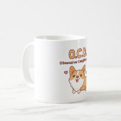 Niedliche Corgi Obsessive Corgi-Störung Funny Kaffeetasse (Vorderseite Links)