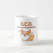 Niedliche Corgi Obsessive Corgi-Störung Funny Kaffeetasse (Mittel)