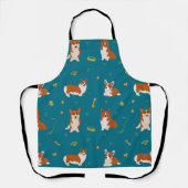 Niedliche Corgi Puppy Hunde Schürze (Vorderseite)