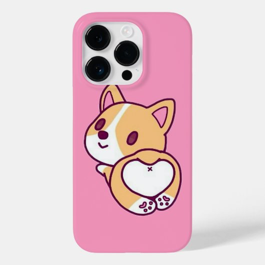 Niedliche Corgi Puppy-Liebe Case-Mate iPhone Hülle (Rückseite)