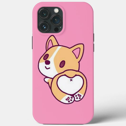 Niedliche Corgi Puppy-Liebe Case-Mate iPhone Hülle (Rückseite)