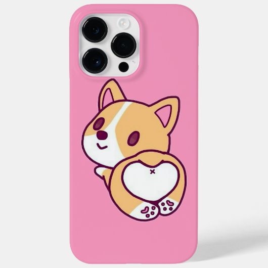Niedliche Corgi Puppy-Liebe Case-Mate iPhone Hülle (Rückseite)