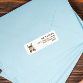 Niedliche Corgi-Rücksendeadresse