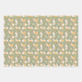 Niedliche Corgi-Schnapppapierblätter Geschenkpapier Set (Vorderseite 2)