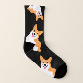 Niedliche Corgi Socken (Rechts - Außen)